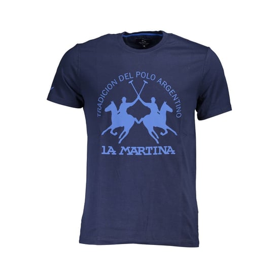 La Martina Blue Cotton Men T-Shirt - Image 1