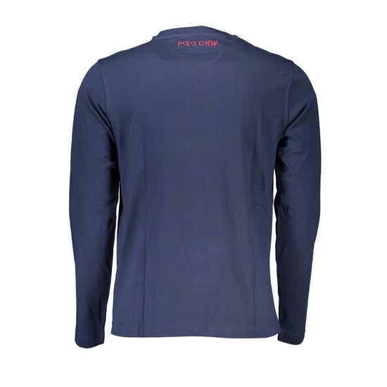 La Martina Regalblå Crew Neck Broderad T-shirt - Image 2