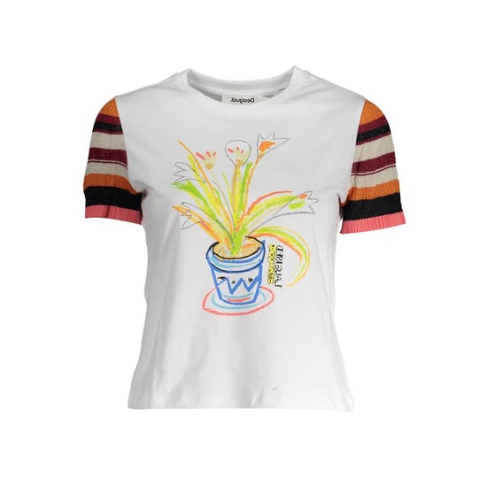Desigual Bianco Bomull T-shirt för kvinnor - Image 1