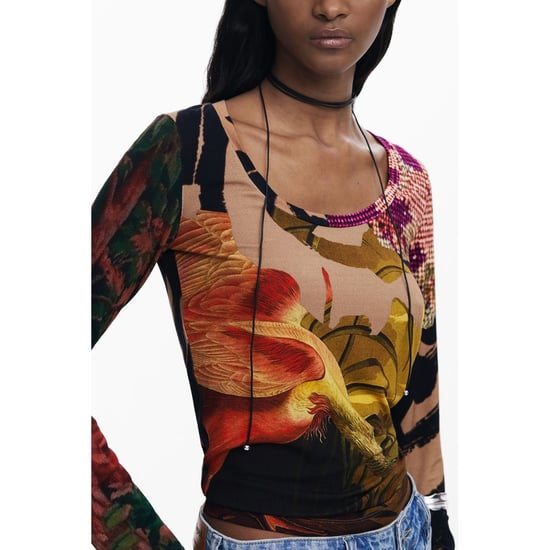 Desigual Marrone Viscose Dames T-Shirt - Image 3