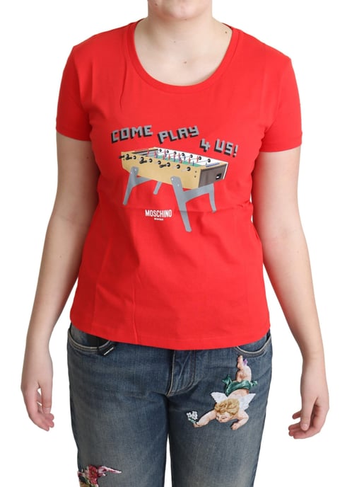 Moschino Tsh5061 Voetbal T-shirt Rood - Image 1