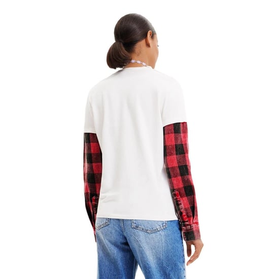 Desigual Vit T-shirt i Bomull - Image 2
