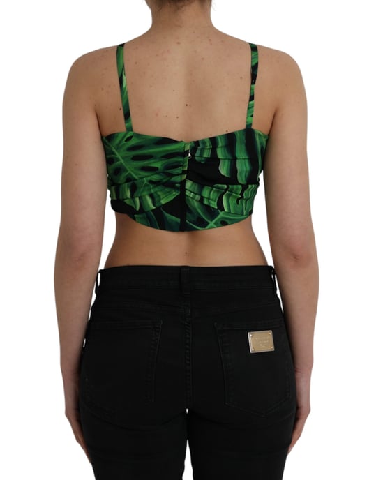 Dolce Gabbana Tropisch Bladerenprint Top - Image 3