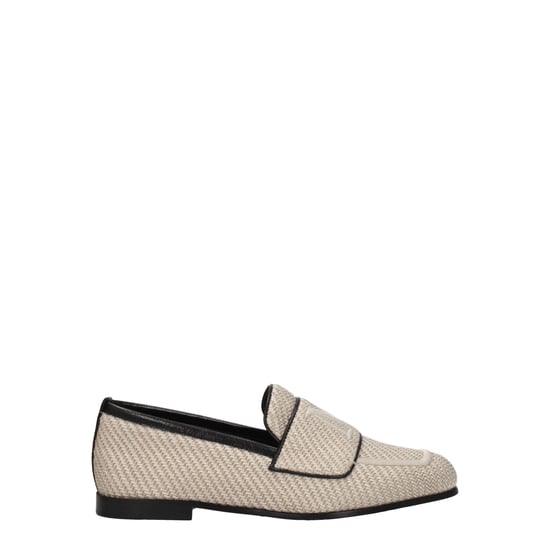 Max Mara Beige Stof Instaploafers - Image 1