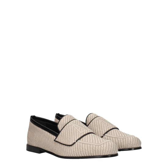 Max Mara Beige Stof Instaploafers - Image 2