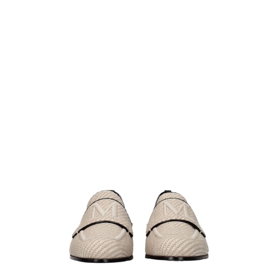 Max Mara Beige Stof Instaploafers - Image 3