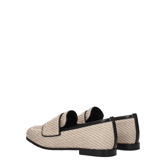 Max Mara Beige Stof Instaploafers - Image 4