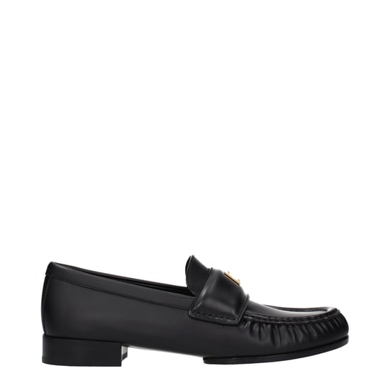 Givenchy Zwarte Leren Instappers - Image 1