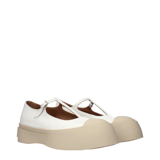 Marni Witte Leren Instap loafers - Image 2