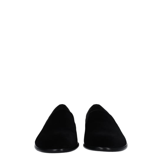 Dolce & Gabbana Svart Sammet Slip-On Loafers - Image 3
