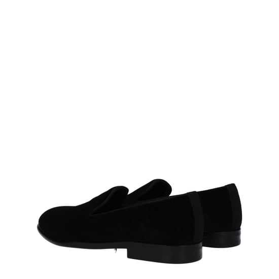 Dolce & Gabbana Svart Sammet Slip-On Loafers - Image 4