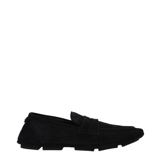 Dolce & Gabbana Svarta Läder Slip-On Loafers - Image 1