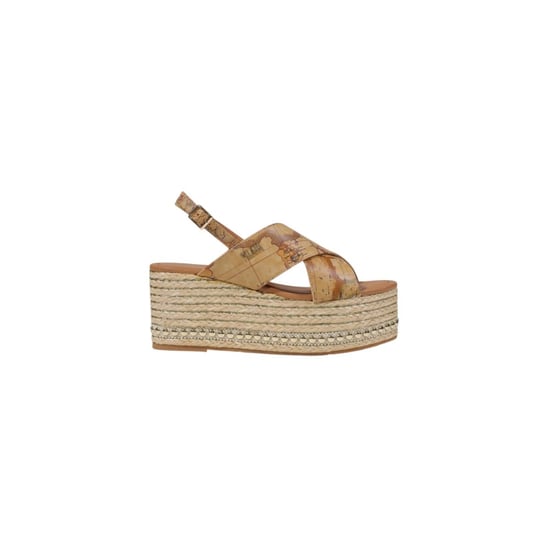 Alviero Martini Prima Classe Beige Polyethylene Platform Sandals - Image 1