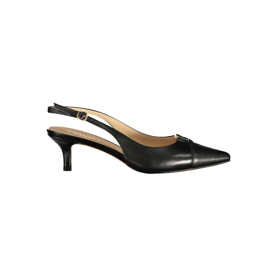 Twinset Zwarte Leren Dames Sandalen - Image 1