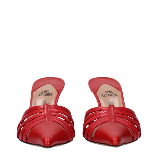 Paris Texas Red Leather Stiletto Heel Sandals - Image 3