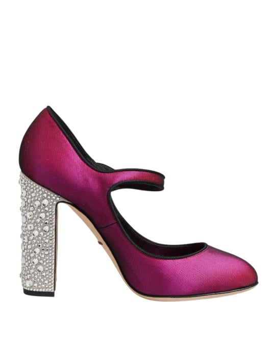 Dolce & Gabbana Roze Strass Mary Janes Hakken Pumps Schoenen - Image 2
