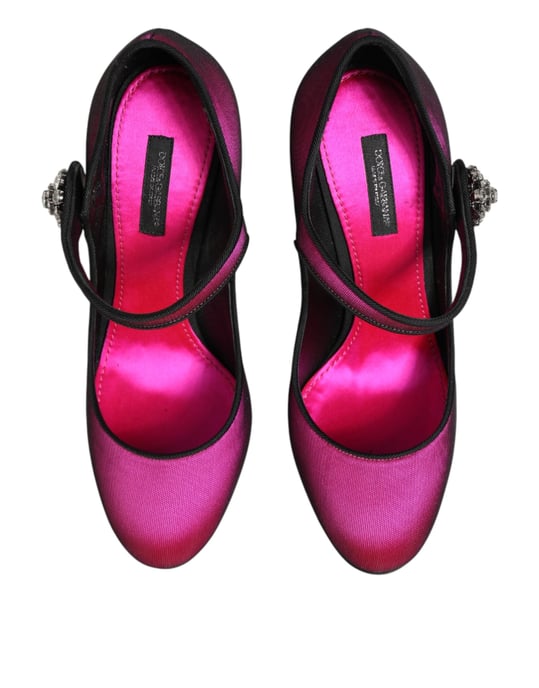 Dolce & Gabbana Roze Strass Mary Janes Hakken Pumps Schoenen - Image 4