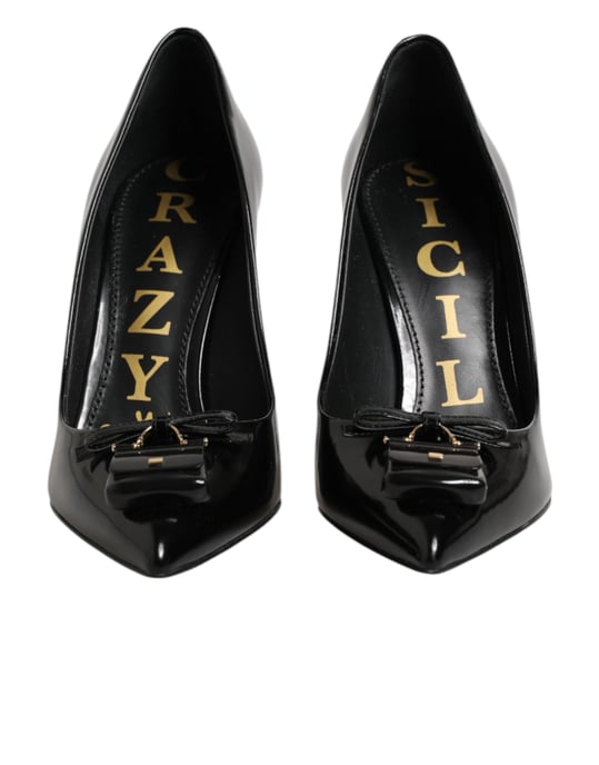 Dolce & Gabbana Zwarte Tas Versierde Hakken Pumps Schoenen - Image 3