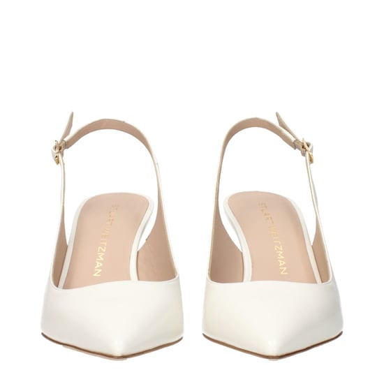 Stuart Weitzman Beige Leren Hakken - Image 2