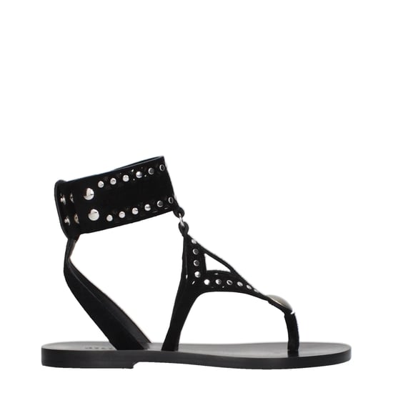 Isabel Marant Zwarte Leren Flip-Flop Sandalen - Image 1