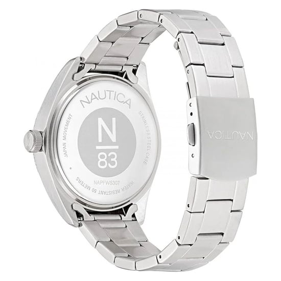 NAUTICA Grijze RVS Dress Horloge - Image 2