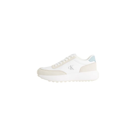 Calvin Klein Jeans Beige Läder Atletiska Sneakers - Image 5