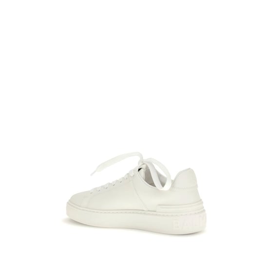 Balmain Witte Kalfskleren Bos Taurus Lage Sneakers - Image 3