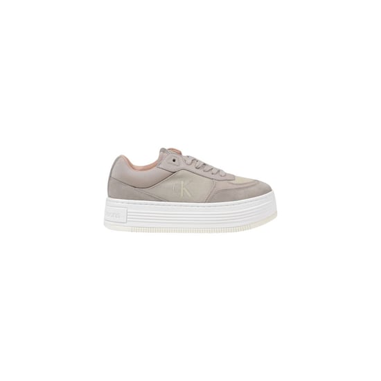 Calvin Klein Jeans Beiga Återvunna Bomullssneakers med Plattform - Image 1