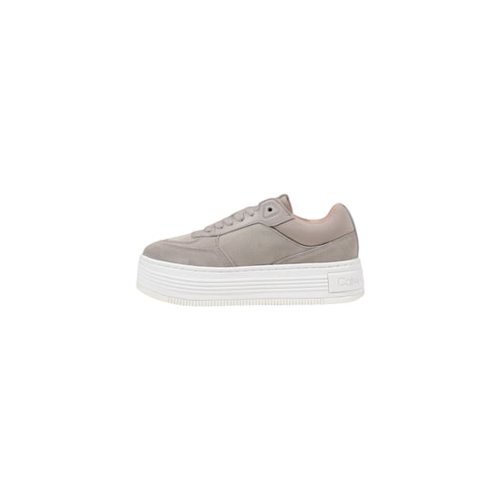 Calvin Klein Jeans Beiga Återvunna Bomullssneakers med Plattform - Image 3