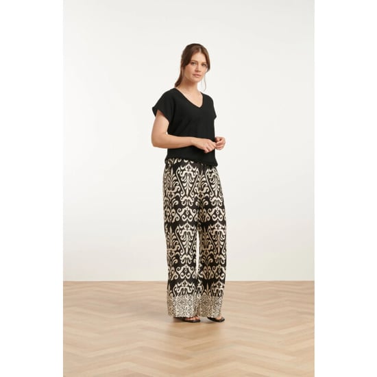 Smashed Lemon 25089 e te satijnen ornamentele geprinte broek | - Image 4