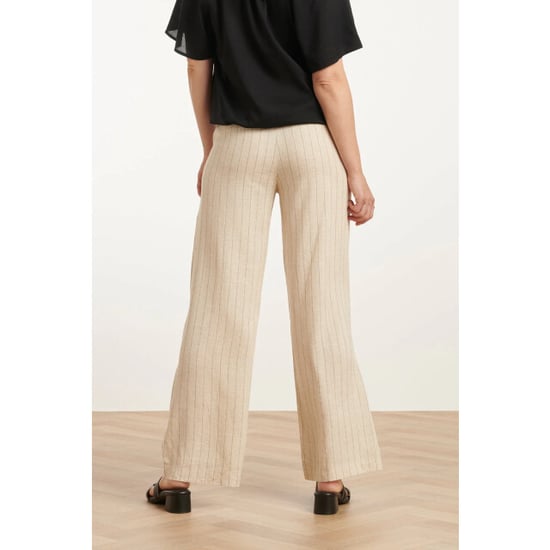 Smashed Lemon 25127 pinstriped linnen trousers | - Image 5