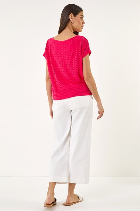 Cut Out Detail Stretch Top - Image 3