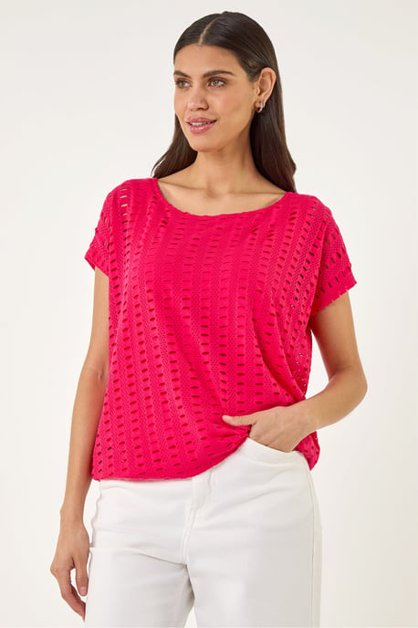 Cut Out Detail Stretch Top - Image 4