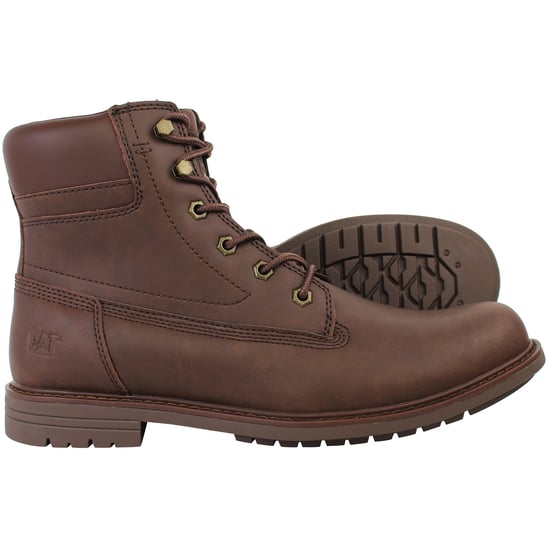 Caterpillar Staten 6 Mens Dark Brown Boots - Image 4