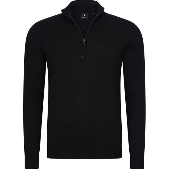Solution Trui Simon Zipper Knit Zwart - Image 4