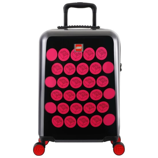 Lego 40L ColourBox Brick Dots Black/Pink Cabin Suitcase - Image 1