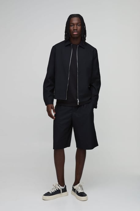 Tailored Zip Up Harrington Co-Ord Jacket - Image 4