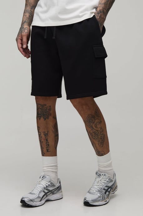 Tall Basic Relaxed Fit Cargo Jersey Short - Image 1