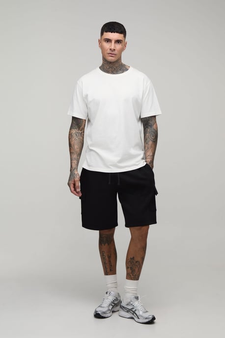 Tall Basic Relaxed Fit Cargo Jersey Short - Image 4