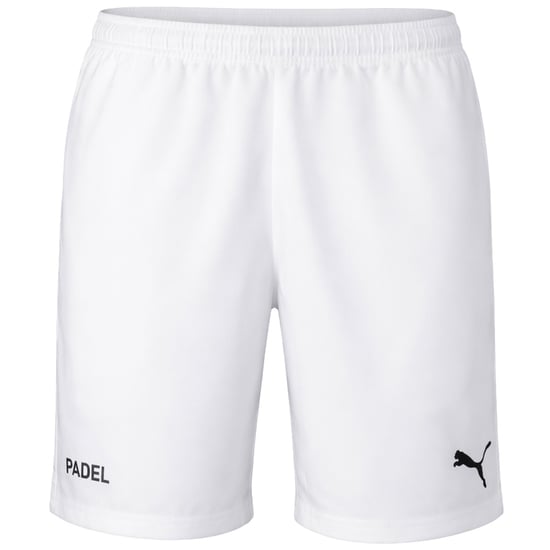 Puma teamLiga 7inch Mens White Padel Shorts - Image 1