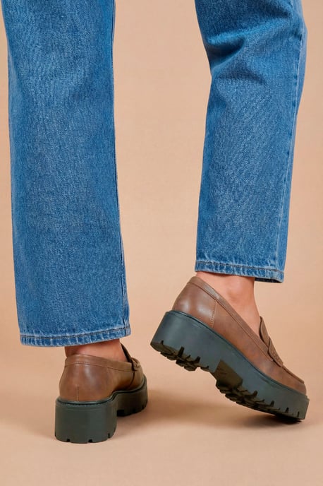 Faith: Thea Faux Leather Chunky Loafers - Image 2