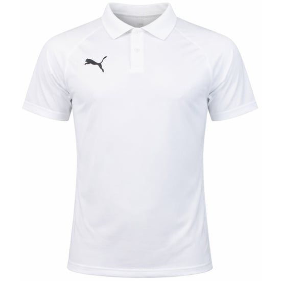 Puma Teamliga Mens White Padel Polo Shirt - Image 1