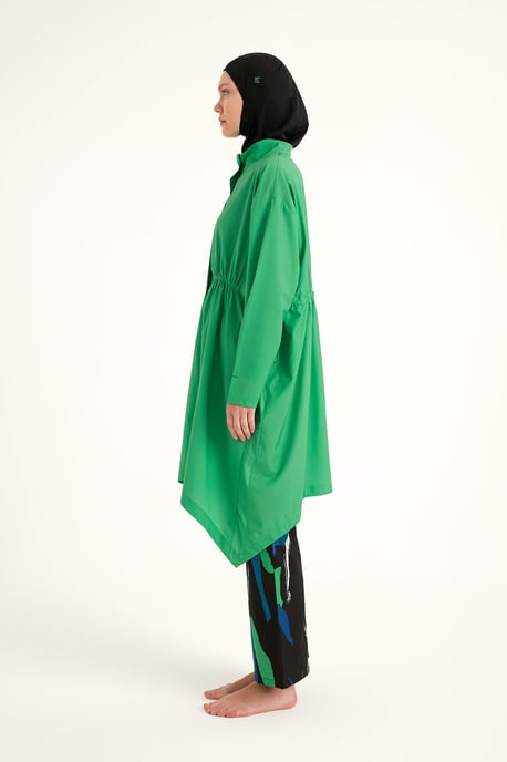 Groene hoogwaardige Burkini-set met volledige dekking - Image 4