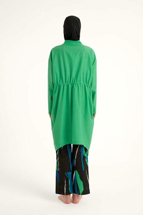 Groene hoogwaardige Burkini-set met volledige dekking - Image 5