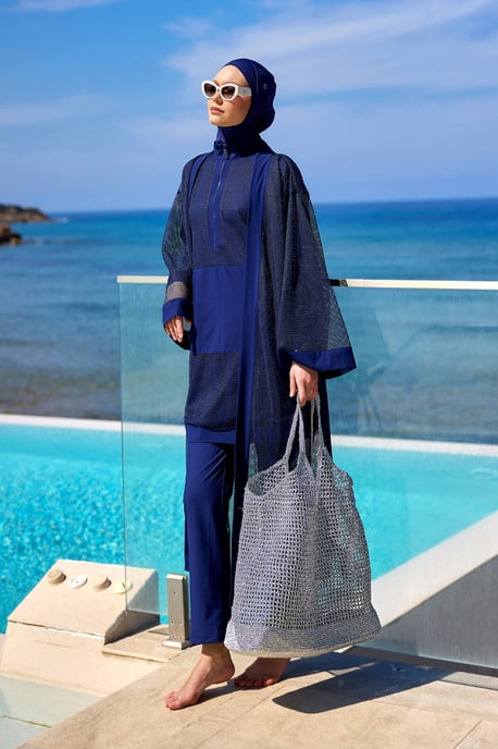 Marina Navy Modest Swimwear Burkini - Image 6