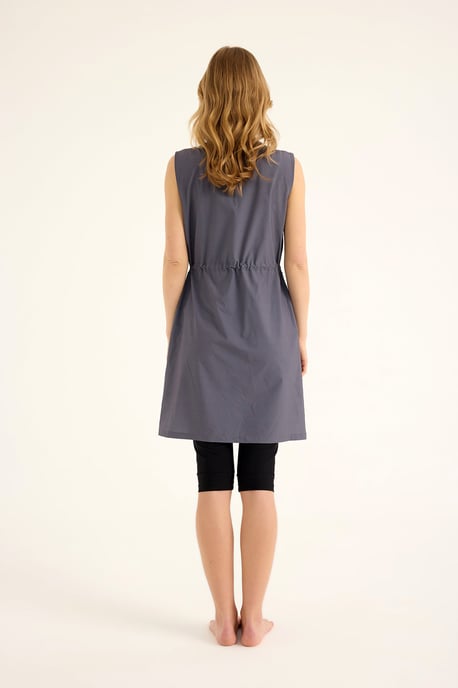 Marina Antracit Halvtäckt Modest Baddräkt - Image 5