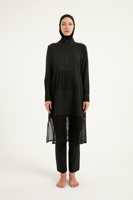 Marina zwarte bescheiden badmode Burkini - Image 3