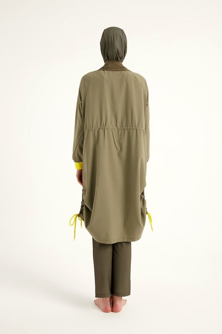 Khaki Heltäckande Badkläder Burkini Set - Image 5