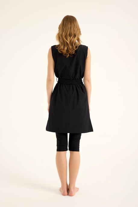 Marina Black Semi-Covered Baddräkt - Image 5
