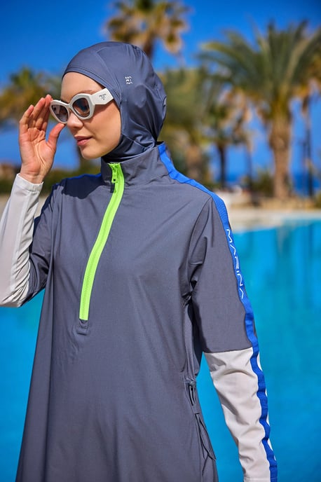 Fume Full Coverage Modest Swimwear Burkini Set - Image 2